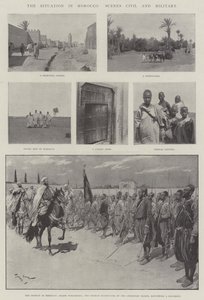 La situation au Maroc, scènes civiles et militaires